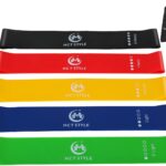 Resistance Bands for Working Out  5 Exercise Bands with Different Levels, Natural Latex Workout Bands for Home Gym, Yoga, Pilates & Physical Therapy