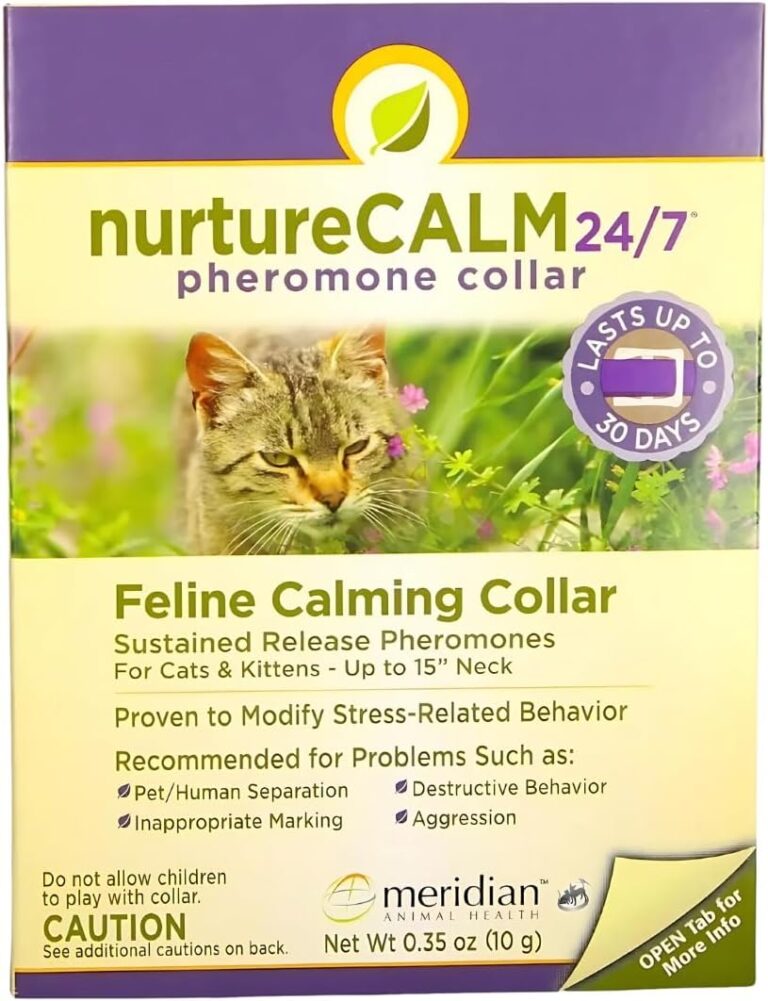 NurtureCALM 24/7 Feline Calming Pheromone Collar (Upto 15" Neck) | Limited Edition