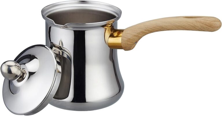 SANQIAHOME Quality Turkish Coffee Pot Set, 720ml(24oz),Coffee Maker, Chai Pot, Arabic,Briki Greek Coffee Pot, Coffee Warmer and Butter Melting Pot, Coffee Cezve