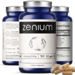 Zenium - Relieve Stress, Tension, Worry, Nervousness, & Irritability | Calm The Mind & Body | Ayurvedic | Natural Relief Supplement | Boosts Mood | Ashwagandha, L-Theanine, GABA, Rhodiola |60 Capsules
