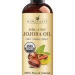 Handcraft Blends USDA Organic Jojoba Oil | Cold-Pressed | 8 Fl Oz | 100% Pure & Natural | for Hair, Skin & Face | Premium Grade Carrier Oil | for Massage & Aromatherapy | Hexane-Free