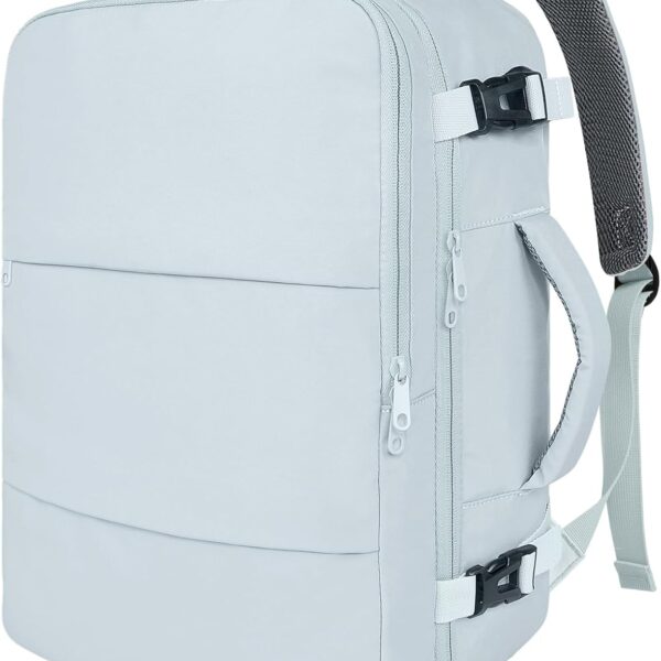 Taygeer Carry On Backpack, 40l Travel Backpack for Women Airline Approved, Cute Underseat Personal Item Travel Bag With Shoe Compartment, Casual Daypack Gifts for Friend Hiking Outdoor Weekend,Blue