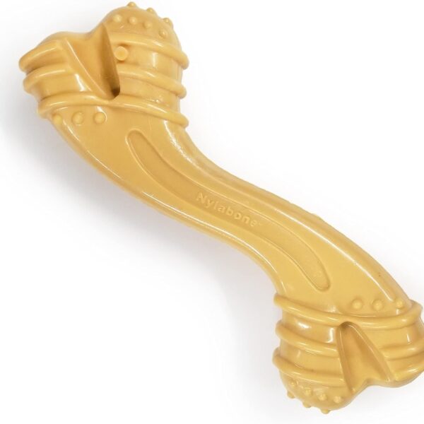 Nylabone Curvy Dental Bone Power Chew Toy for Dogs, Dog Toys for Aggressive Chewers, Flavor, Large - Up to 50 lbs, 1 Count
