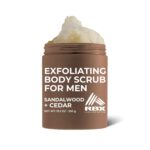 RBX Exfoliating Body Scrub For Men with Shea Butter Vitamin A and C, Moisturizing Hydrating Body Scrub for Healthy Skin