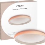 Aqara LED Ceiling Light T1M,Matter Over Bridge,Requires Zigbee 3.0 HUB,RGB+IC with Gradient Effects and 16 Million Colors,40W 3450lm,2700-6500K Tunable White,Supports HomeKit,Alexa and IFTTT