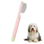 Dog Eye Comb Stainless Steel Dog Cat Grooming Combs with Rounded Teeth Tear Stain Remover Professional Eye Comb for Pets Fit Yorkie Shih Tzu Maltese Maltipoo Pomeranian and Cats