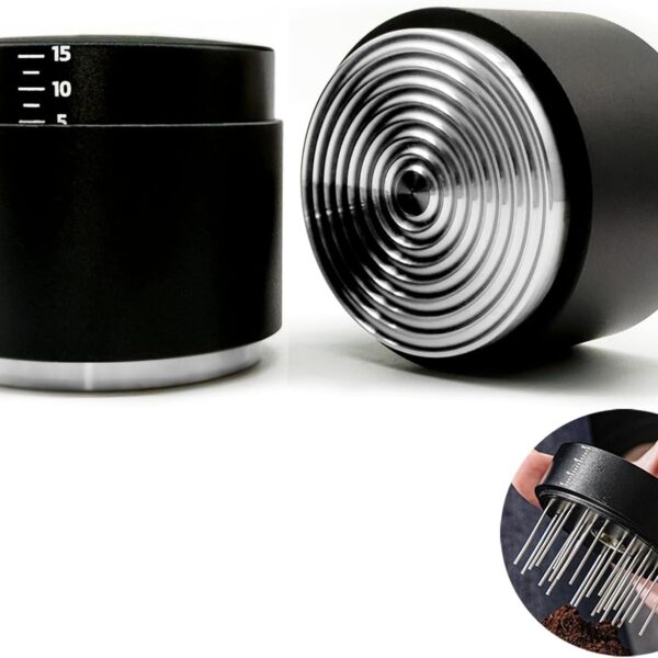 53MM Espresso Accessories - WDT Tool, Coffee Distributor & Tamper set with 3-in-1 Design, 304 Stainless Steel Premium Coffee Accessories for Home Baristas & Beginners