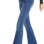 FLYING BANANA Women's Totally Shaping Curvy Stretchy Bootcut Flare Denin Jeans