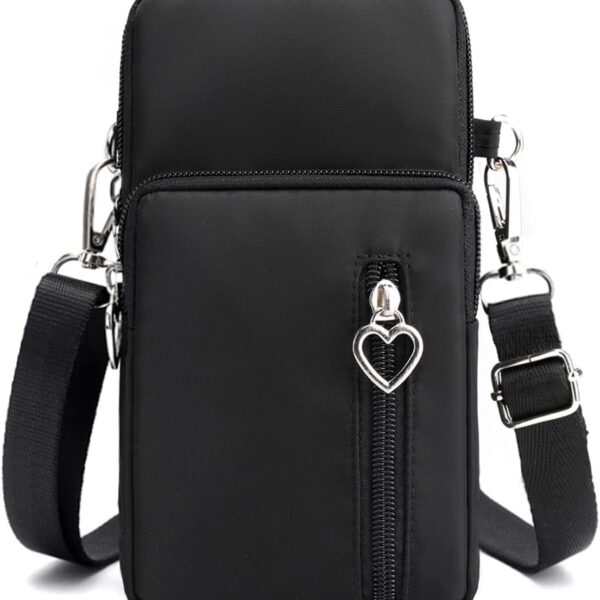 JANKS Small Crossbody Bag for Women - Mini Phone Purses with Crossbody Strap and Wallet - Nylon Arm Bag