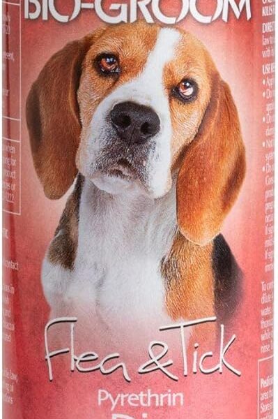 Bio-Groom Flea & Tick Dog Concentrate - Flea and Tick Prevention for Dogs, Cat Flea Treatment, Cruelty-Free, Made in USA, Natural Repellent, Pyrethrin Insecticide - 8 fl oz 1-Pack