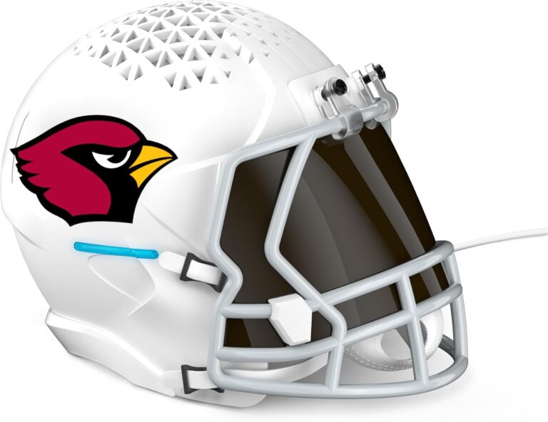 NFL Echo Dot Bundle: Includes Echo Dot | Charcoal and Limited-Edition NFL Helmet Stand | Arizona Available in All 32 NFL Team Designs. While supplies last.