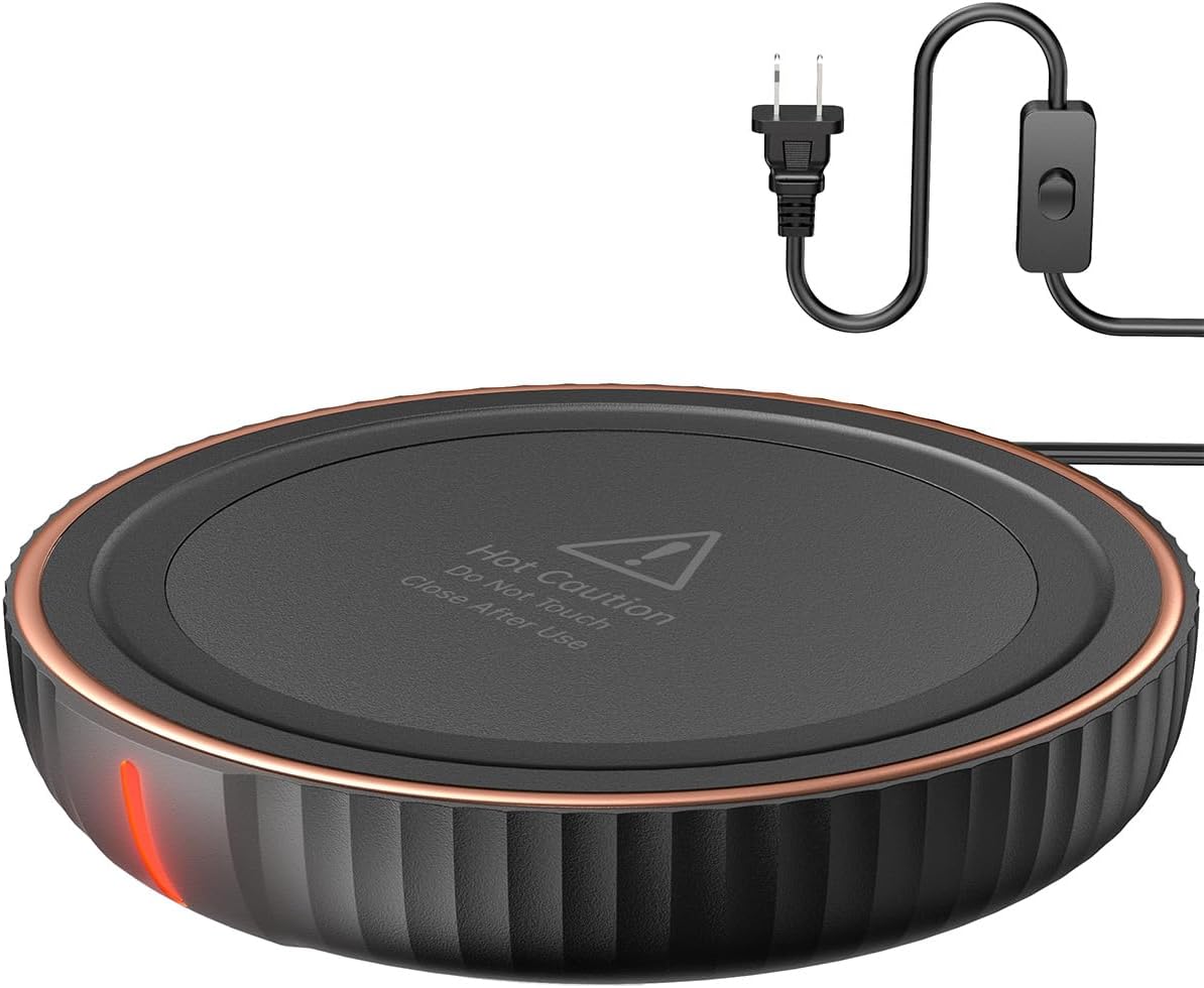 HouseGem Large Candle Warmer Plate - Coffee Cup Mug Warmer for Desk, Candle Melter, Electric Mug Heater for Beverages, Milk & Tea, Coffee Accessories Ideal Gifts Keep Cup Warm (Black) HouseGem Large Candle Warmer Plate - Coffee Cup Mug Warmer for Desk, Candle Melter, Electric Mug Heater for Beverages, Milk & Tea, Coffee Accessories Ideal Gifts Keep Cup Warm (Black)