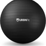 URBNFit Exercise Ball - Yoga Ball for Workout Pregnancy Stability - AntiBurst Swiss Balance Ball w/ Pump - Fitness Ball Chair for Office, Home Gym