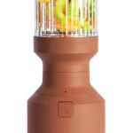 The Beast Mini Blender | Mini Countertop Kitchen Blender | Blend Smoothies and Shakes, Dressings, Sauces, Dips | Straw Cap and Straws Included | 600W (Terra)