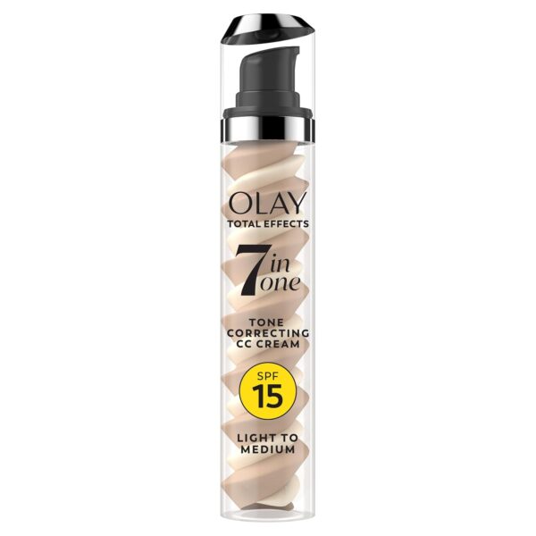 Olay Total Effects Tone Correcting Face Moisturizer with Sunscreen SPF 15, Light to Medium 1.7 Ounces