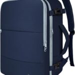 Taygeer Personal Item Backpack for Women, 35L Travel Backpack with Laptop Compartment & Water Bottle Pocket, Lightweight Work Back pack for Weekend Business, Gifts, Ink Blue