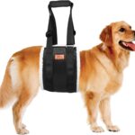 Adjustable Dog Lift Harness Dog Sling for Large Dogs Hind Leg Support Soft Lift Support and Rehab Harness for Weak Rear Legs, Helps Senior, Injured, Disabled and After ACL Surgery Dogs Large