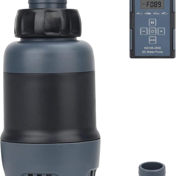 hygger 24V DC Aquarium Water Pump, 396GPH 20W 6.6FT Submersible Pump With Controller, Water Fountain Pump with 2 Nozzles for Fish Tank, Pond, Aquarium, Statuary, Hydroponics