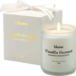 Candles Gifts for Women - Natural Soy Wax Candle for Home Scented Perfect for Christmas, Birthday, Mother's Day, Vanilla Coconut Candles