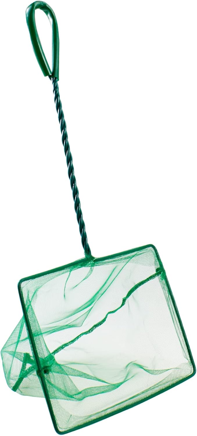 AQUANEAT 8 Inch Aquarium Fish Net, Wastes Skimming Cleaning Tool with Firm Handle for Fish Tanks Small Ponds AQUANEAT 8 Inch Aquarium Fish Net, Wastes Skimming Cleaning Tool with Firm Handle for Fish Tanks Small Ponds