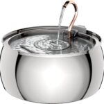 Tomxcute Swan Neck Cat Water Fountain - Elegant Swan Neck Copper Spout Design Cat Fountain for Drinking, 4.0L Large Capacity Ultra Quiet Kitty Drinking Fountain for Cats, Small Dogs, Multiple Pets