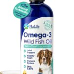 Liquid Fish Oil for Dogs with Omega 3, 6 & 9 Fatty Acids, Wild Caught from Iceland, Skin and Coat Supplement for Shedding, Itchy Skin, Allergies, Brain and Heart Health, Rich in EPA + DHA - 16 oz