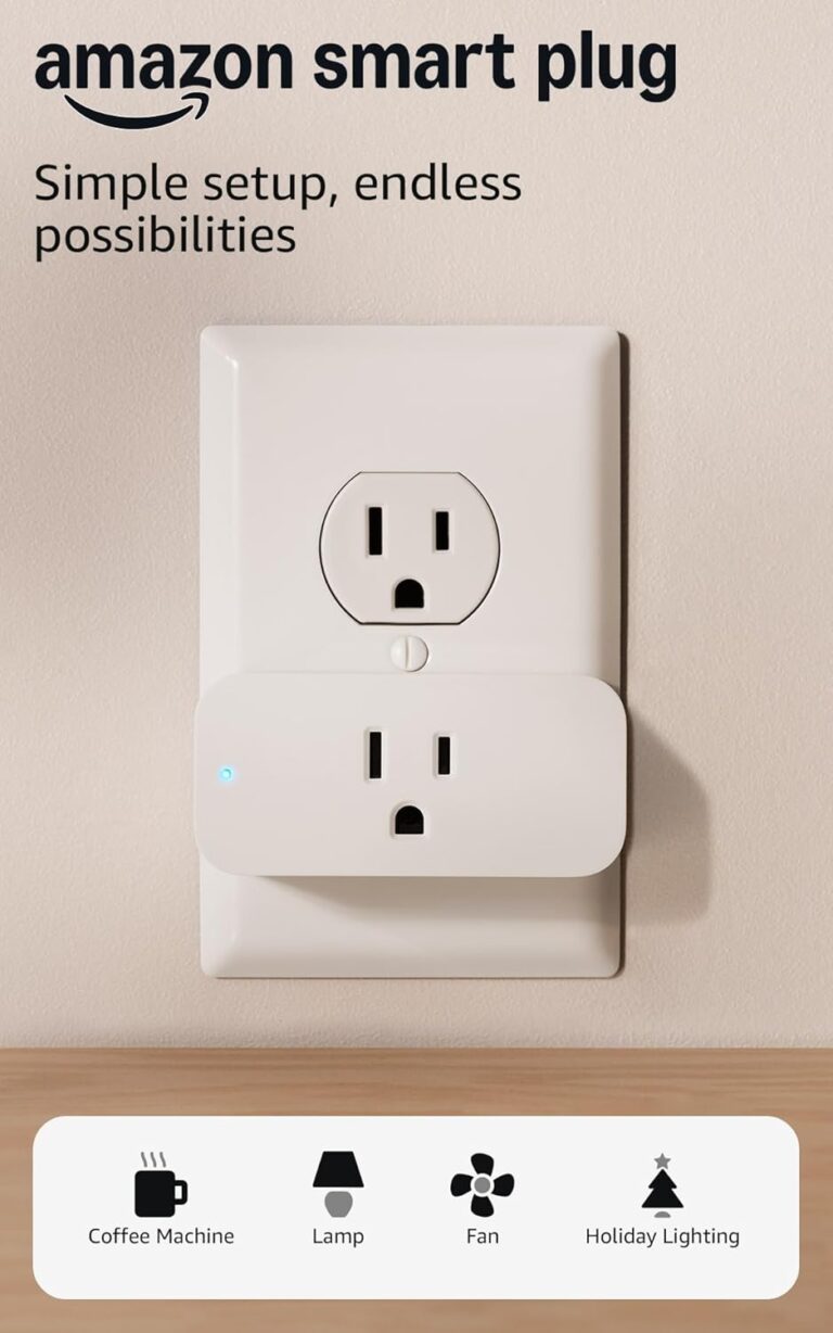 Amazon Smart Plug, Works with Alexa, Simple Setup, Endless Possibilities
