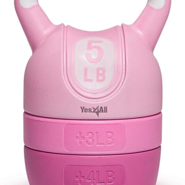 Yes4All Kettlebell Sets - Adjustable Kettlebell Set for Strength Training - Kettlebells Adjustable Weight for Versatile Workouts