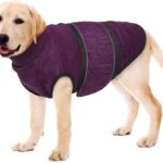 Dog Anxiety Jacket - Purple, Large - Adjustable Anxiety Relief Coat Wraps for Fireworks, Thunder, Travel,Separation,Soft Dog Calming Vest Anti Anxiety Shirt for Basset Hound, Siberian Husky