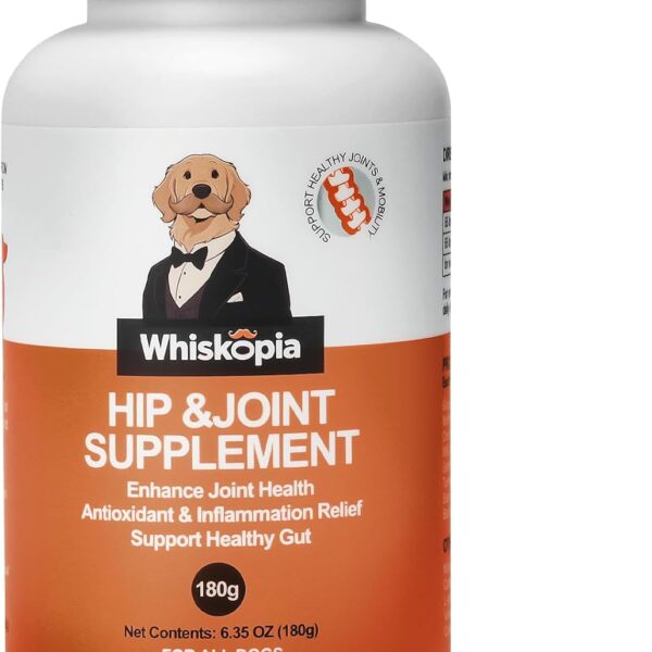 Hip and Joint Supplement for Dogs, Joint Pain Relief Supplement with MSM, Glucosamine, Chondroitin, Support Mobility, Health Chews for Dog, 120 Chews