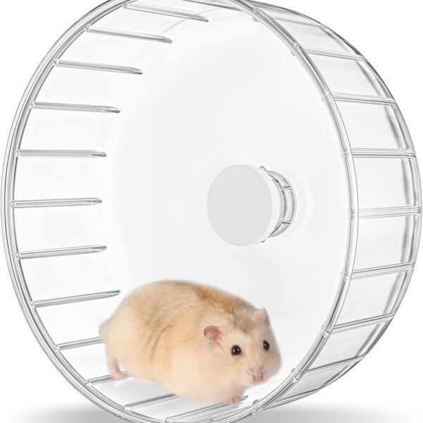 BUCATSTATE Silent Hamster Wheel, 6.7in Exercise Wheel for Gerbil, Dwarf Syrian Hamster, Rat, Mice