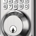 TEEHO TE001 Keyless Entry Door Lock with Keypad - Smart Deadbolt Lock for Front Door with 2 Keys - Auto Lock - Easy Installation - Satin Nickel