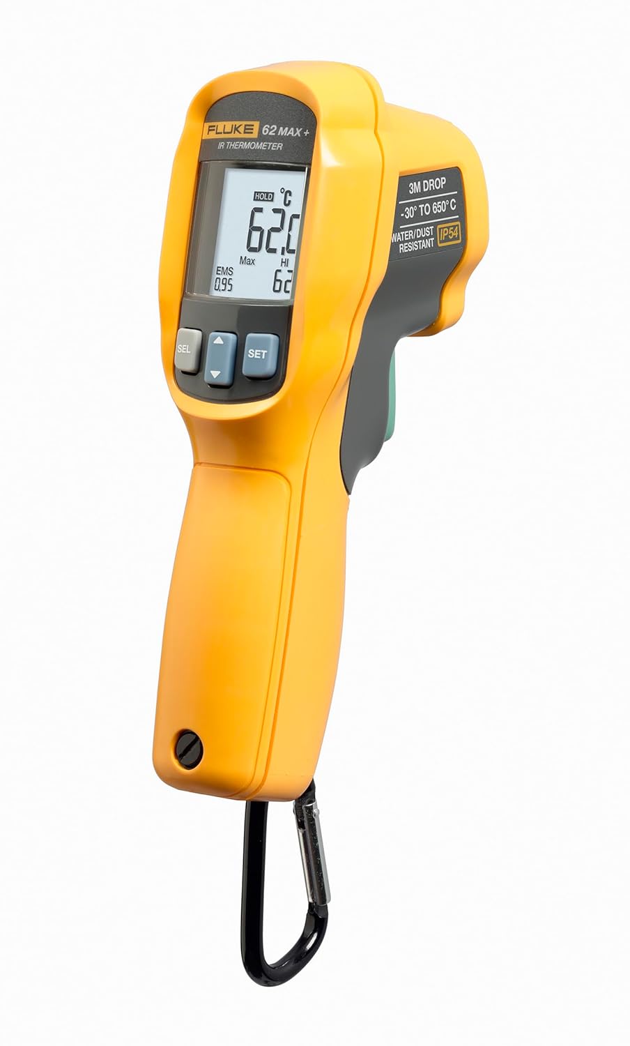 Fluke 62 Max+ Infrared Thermometer (Not for Human Temp), -20 to +1202 Degree F Range Fluke 62 Max+ Infrared Thermometer (Not for Human Temp), -20 to +1202 Degree F Range