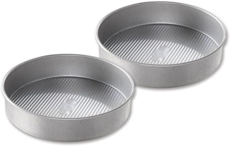 USA Pan Bakeware Round Cake Pan, 9 inch, Nonstick & Quick Release Coating, Made in the USA from Aluminized Steel, Set of 2