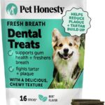 Dental Health Fresh Sticks  Dog Dental Treats & Chews for Oral Care  Dental Sticks for Dogs to Freshen Breath, Remove Tartar & Plaque, Support Gum Health & Bright Teeth Dog Oral Supplement  16 Ct