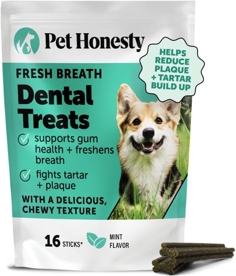 Dental Health Fresh Sticks  Dog Dental Treats & Chews for Oral Care  Dental Sticks for Dogs to Freshen Breath, Remove Tartar & Plaque, Support Gum Health & Bright Teeth Dog Oral Supplement  16 Ct