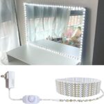 13ft/4M Led Vanity Mirror Lights Kit Bendable NO Need to Cut Vanity Make-up Mirror Cloakroom Adjustable Flexible Strip Light Table Set with Dimmer and Power Supply