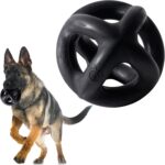 Monster K9 Indestructible Dog Ball  Lifetime Replacemnet - Durable Dog Toy for Aggressive Chewers - Safe, Non-Toxic Natural Rubber - Chew, Tug & Fetch - Tough, Heavy Duty - 5.5 (2X Tennis Ball Size)