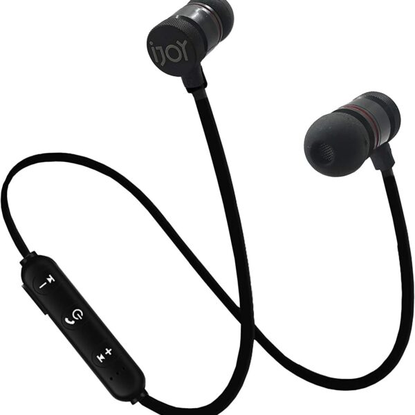 iJoy Bluetooth Wireless Sport Earbuds IPX4 Sweatproof Sport Headphones with Microphone, Noise Cancelling Earphones, Noise Cancelling Headset for Workout, Running, Gym