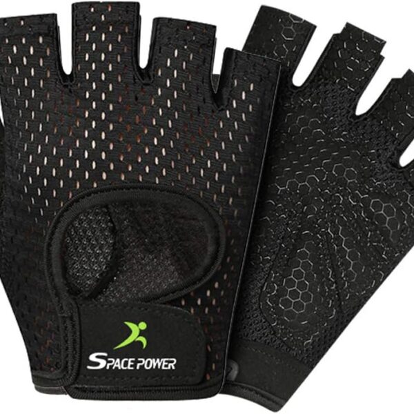 spacepower Workout Gloves - Lightweight Breathable Gym Gloves for Women & Men's Exercise