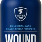 Wound Spray for Dogs, Cats & Pets, 8 Oz., Nano Silver Hot Spot Itch Relief for Irritation, Minor Wounds, Cuts & Daily Care, Alcohol & Fragrance Free No-Sting Clean Formula for Sensitive Skin