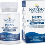 Nordic Naturals Mens Multivitamin One Daily - Bone, Energy, & Blood-Vessel Support - Immunity Supplement - 20 Essential Nutrients - 30 Tablets - 30 Servings