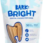 Barkbox Bright Original Dog Dental Chew Sticks Plaque and Tartar Cleaning, Medium Breeds (30 Chews)