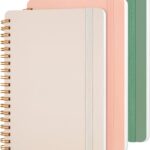 Utron 3 PCS Small Spiral Notebook 5x7, Notebooks for Note Taking, Morandi Spiral Journal Notebook, Work Notebook Small Notebooks 5x7 with Strap, Cute Notebooks for Women 70 Sheets/Note Books