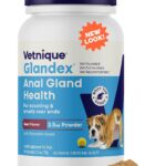 Vetnique Glandex for Dogs Anal Glands Supplement Powder Digestive Health with Fiber, Pumpkin, Digestive Enzymes & Dog Probiotics - Boot the Scoot (2.5oz Powder, Beef Liver)