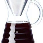 Unbreakable - Pour Over Coffee Maker with Permanent Stainless Filter 27 fl oz, Thickened Heat-Resistant Borosilicate Glass Dripper Coffee Brewer, Stovetop Safe