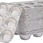 Muffin Pan 6-Cup Cupcake Aluminum Pans Favorite Muffin Tin Size for Baking Cupcakes - Standard Size (6-cup-20Pack)