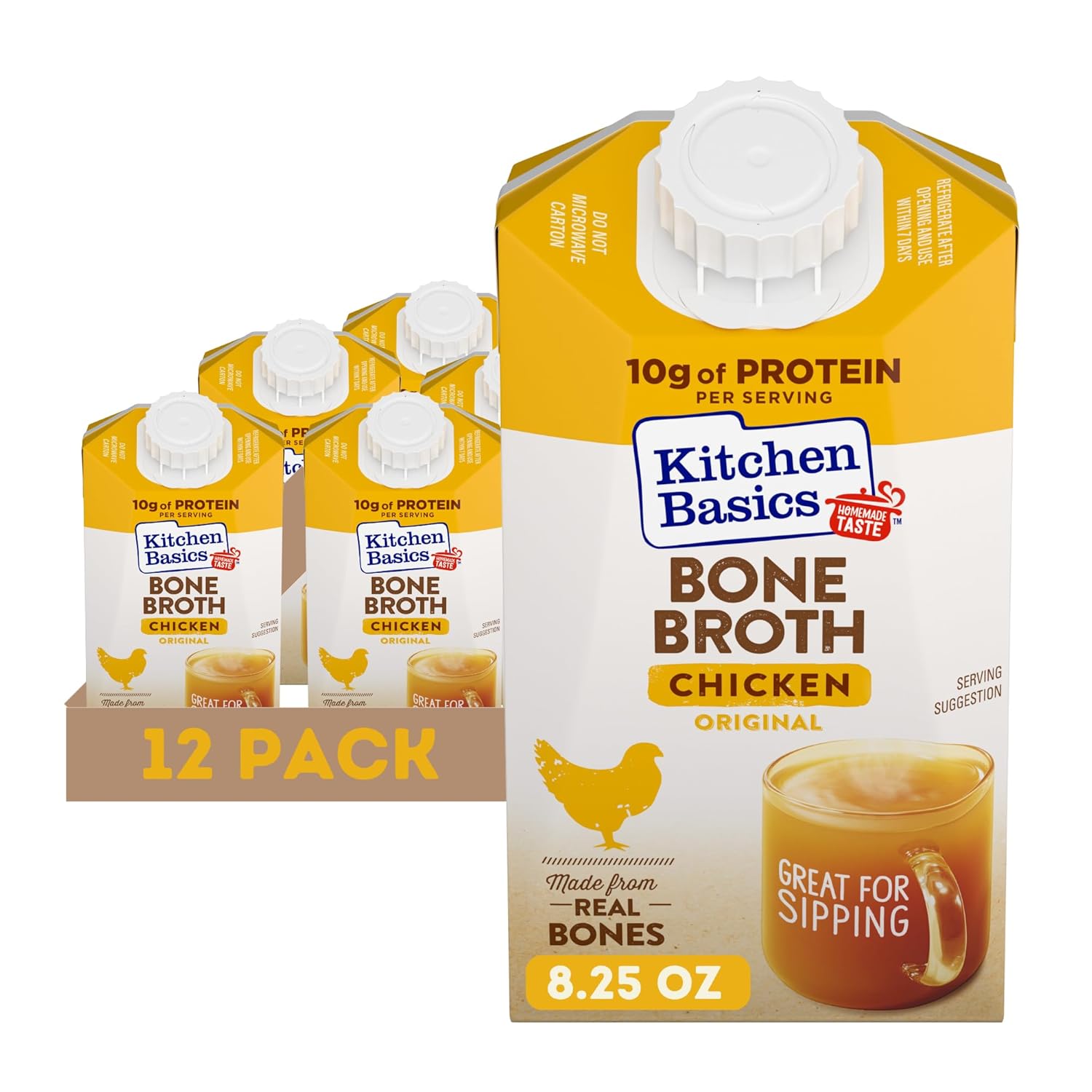 Kitchen Basics Original Chicken Bone Broth, 8.25 oz (Pack of 12) Kitchen Basics Original Chicken Bone Broth, 8.25 oz (Pack of 12)