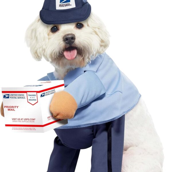 USPS Mail Carrier Pup, Dog Costume Medium