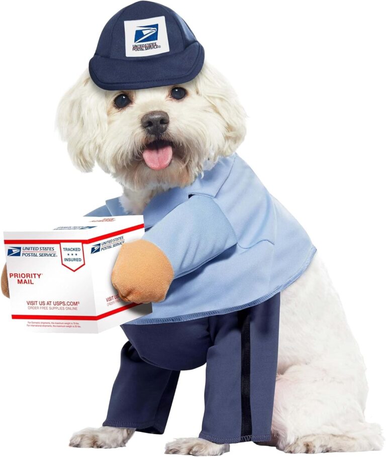 USPS Mail Carrier Pup, Dog Costume Medium